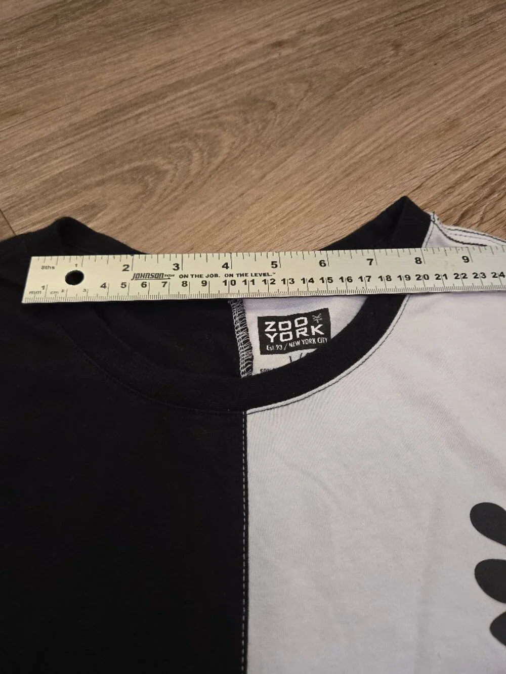 Zoo York Black & White Streetwear T-Shirt Big Logo - Picture 6 of 7